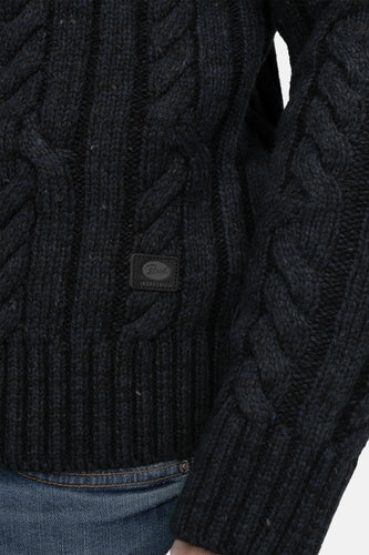 Pull à col rond - bleu - Petrol Industries®