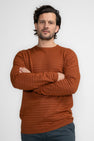 Pull à col rond - cognac