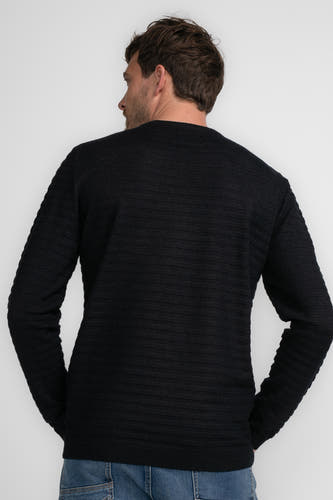 Pull à col rond - noir