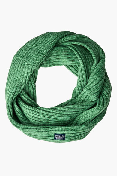 Manteau d'hiver vert de Petrol Industries avec une texture à larges côtes en forme de cercle tourné.