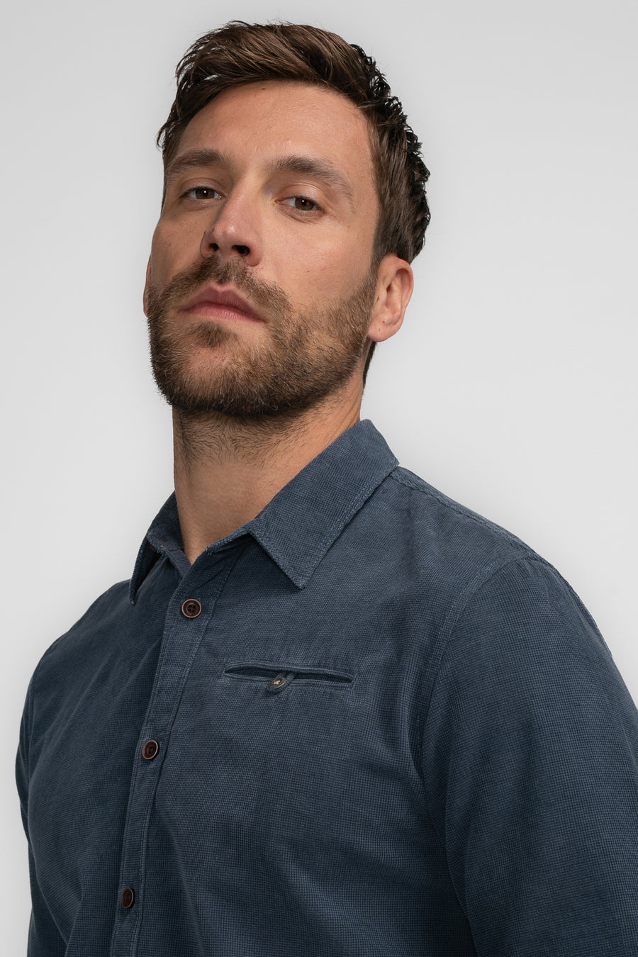 Chemise à manches longues - bleu - Petrol Industries®