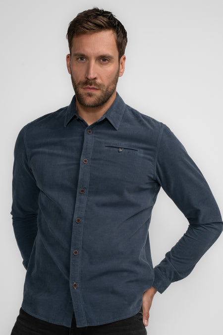 Chemise à manches longues - bleu