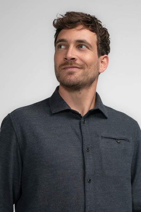 Chemise à manches longues - bleu