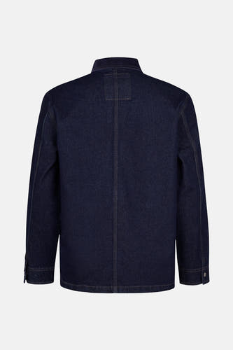 Veste en jeans bleu de Petrol Industries, avec des manches longues et un col classique, vue de l'arrière.