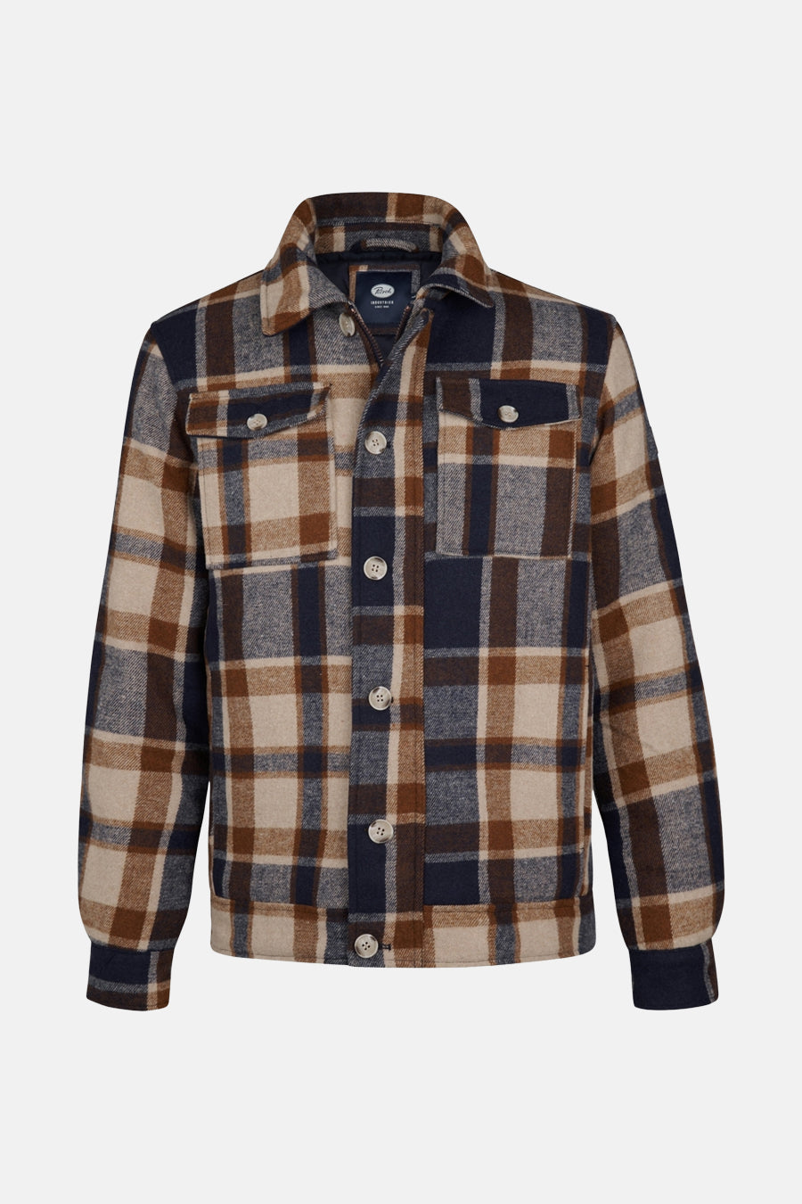Veste courte multicolore de Petrol Industries avec motif de lunettes et poches poitrine.