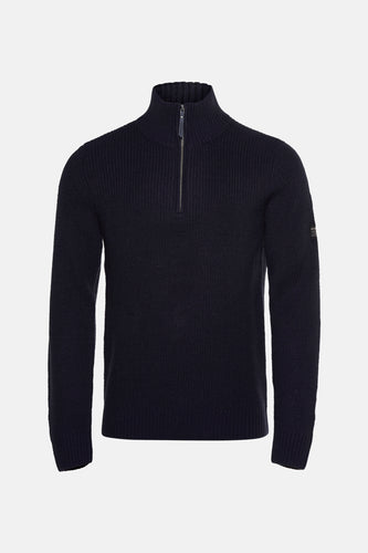 Pull à col rond - bleu