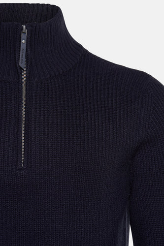 Pull à col rond - bleu