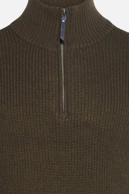 Pull à col rond - vert