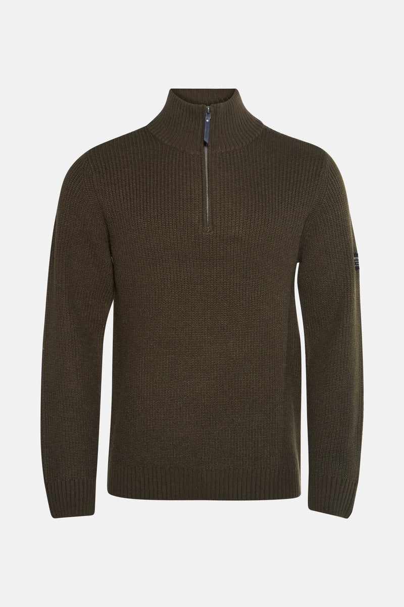 Pull à col rond - vert