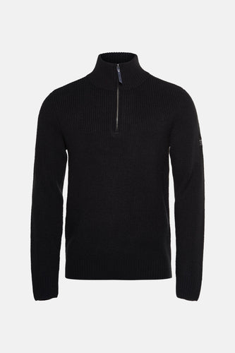 Pull à col rond - noir