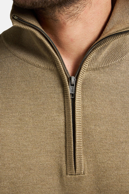 Pull à col rond - beige