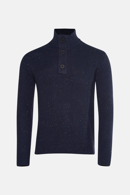 Pull à col rond - bleu