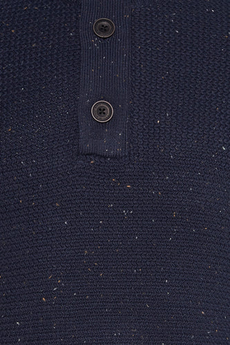 Pull à col rond - bleu