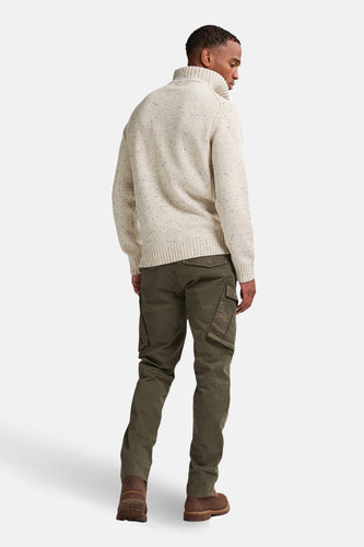 Pull à col rond - écru - Petrol Industries®