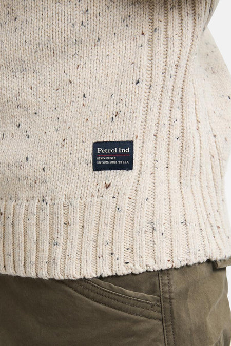 Pull à col rond - écru