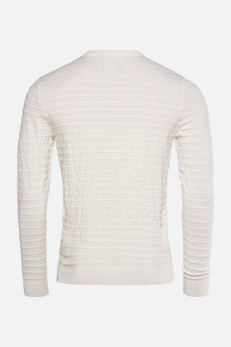 Pull à col rond - Blanc