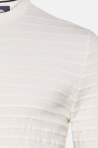 Pull à col rond - Blanc - Petrol Industries®