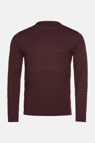 Pull à col rond - bordeaux - Petrol Industries®