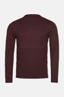Pull à col rond - bordeaux