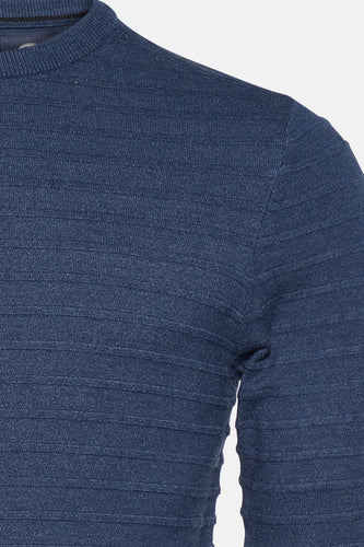 Pull à col rond - bleu - Petrol Industries®