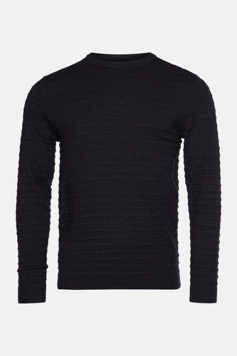 Pull à col rond - noir - Petrol Industries®