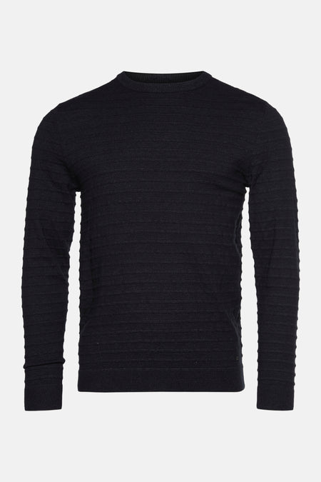 Pull à col rond - noir