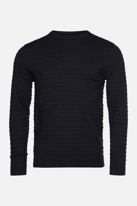 Pull à col rond - noir