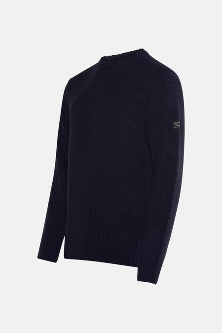 Pull à col rond - bleu