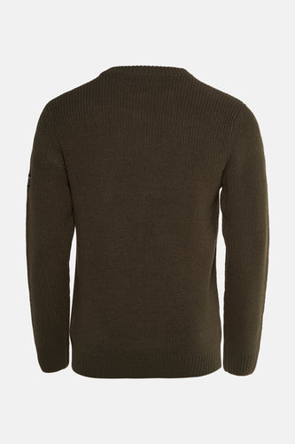 Pull à col rond - Kaki - Petrol Industries®