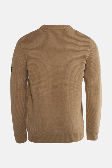 Pull à col rond - Beige