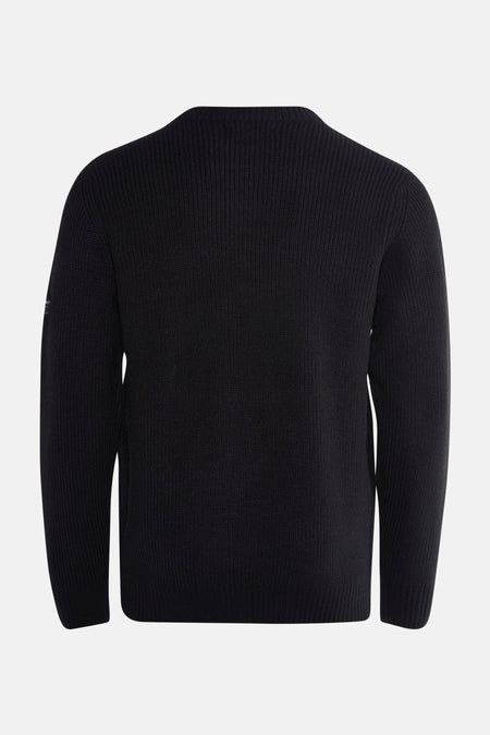 Pull à col rond - noir