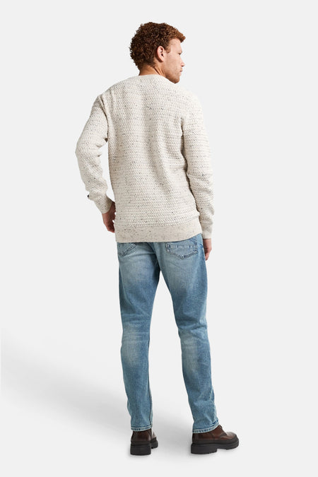 Pull à col rond - écru