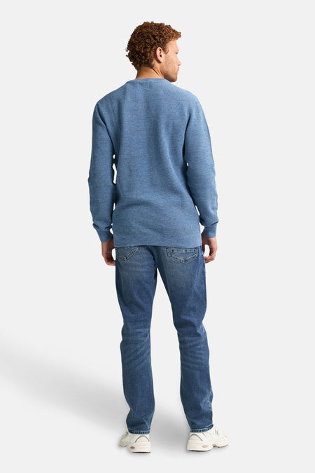 Pull à col rond - bleu