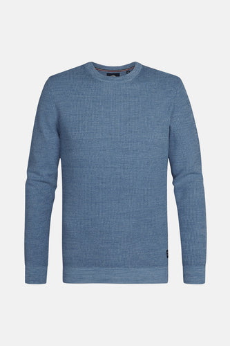Pull à col rond - bleu - Petrol Industries®