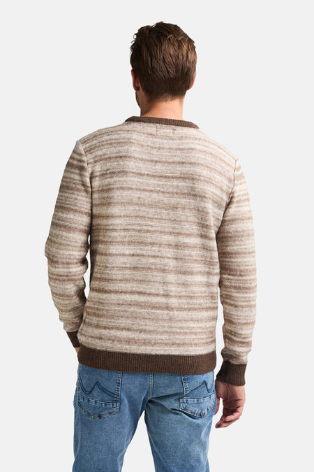 Pull à col rond - beige