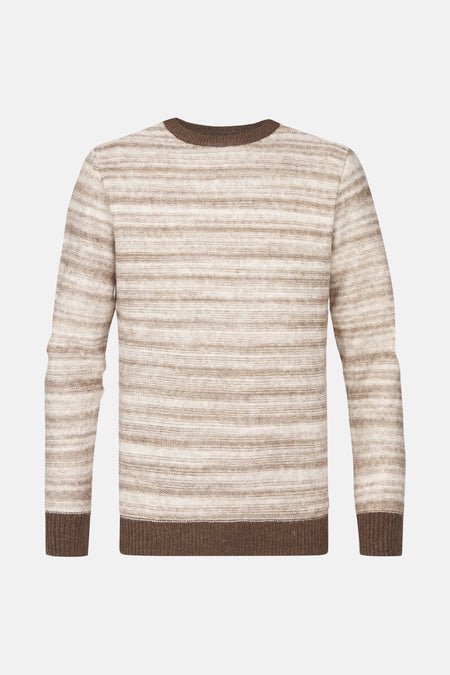 Pull à col rond - beige