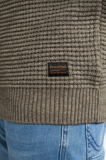 Pull à col rond - vert