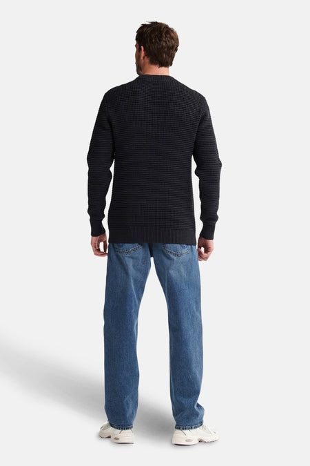 Pull à col rond - noir