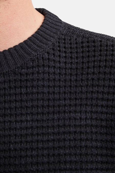 Pull à col rond - noir