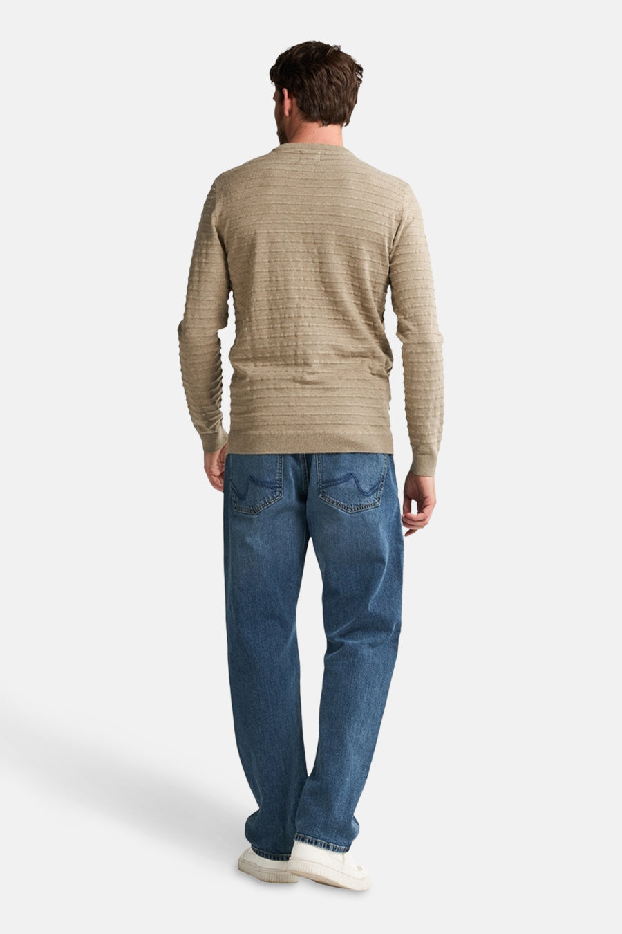 Pull à col rond - beige - Petrol Industries®