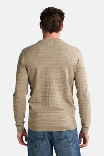 Pull à col rond - beige - Petrol Industries®