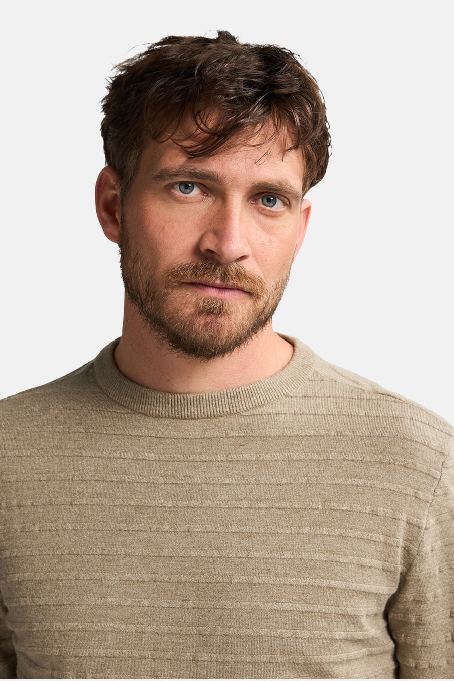 Pull à col rond - beige - Petrol Industries®