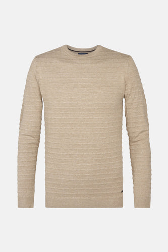 Pull à col rond - beige - Petrol Industries®