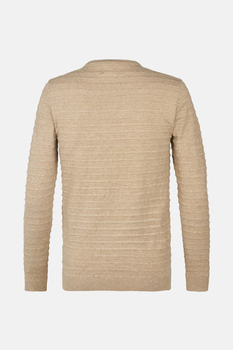 Pull à col rond - beige - Petrol Industries®