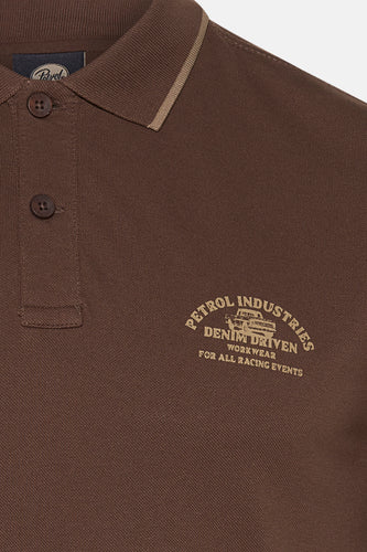 Polo à manches courtes - brun - Petrol Industries®