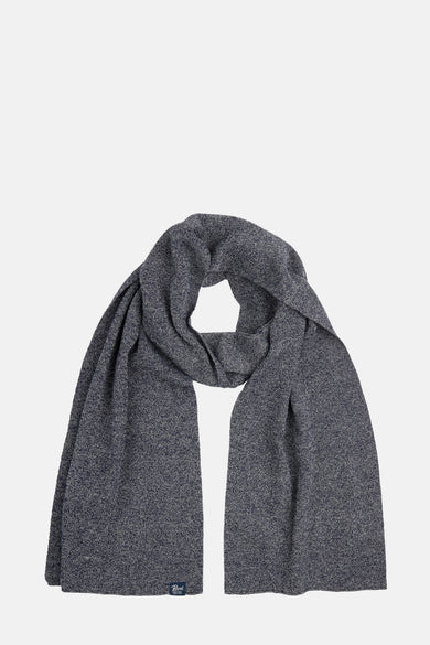 Écharpe d'hiver bleue de Petrol Industries avec une texture subtile et mélangée.