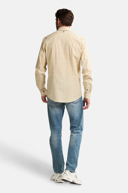 Chemise à manches longues - beige