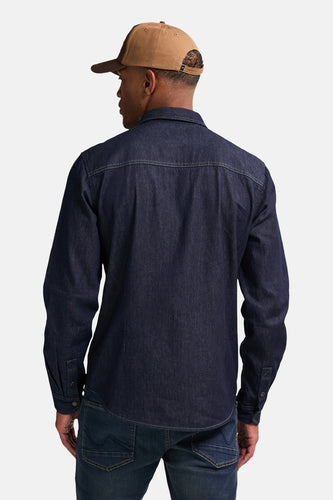 Chemise à manches longues - Dark blue denim
