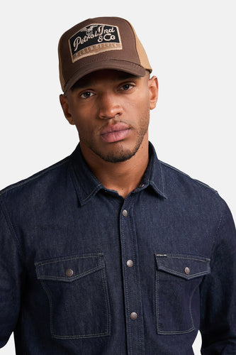 Chemise à manches longues - Dark blue denim