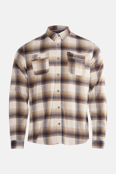 Chemise multicolore à longues manches de Petrol Industries, avec motif à carreaux et poches poitrine.